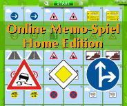 Online Memo-Spiel Home Edition "Verkehrszeichen" (Max. 70 aus 280 Bildpaaren)